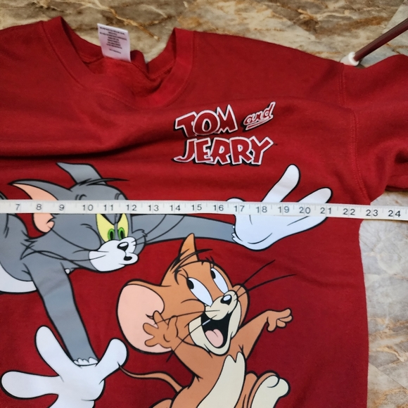Tom and Jerry EUC burgundy sweatshirt L - Picture 6 of 6